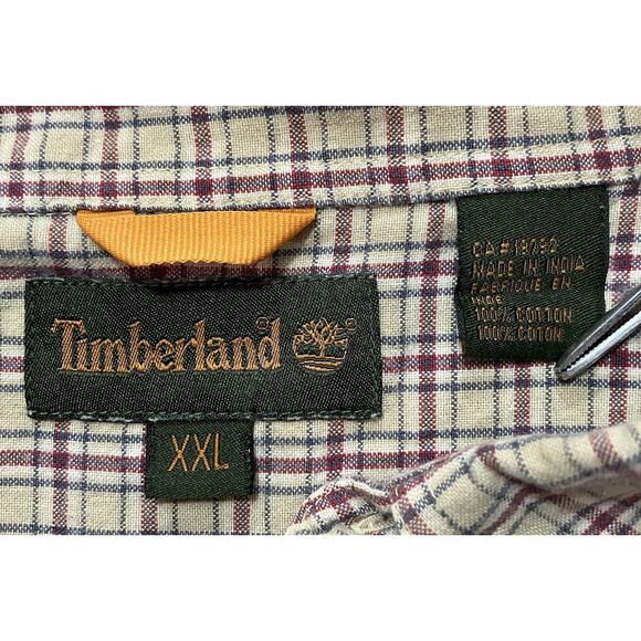 Timberland Long Sleeve Plaid Shirt Men’s Size 2XL - Picture 6 of 7